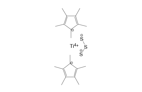 Titanium(IV) bis(pentamethylcyclopenta-2,4-dien-1-ide) trisulfane-1,3-diide
