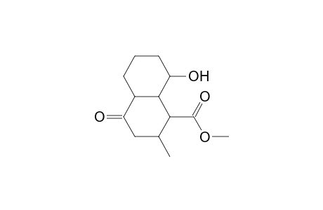 Methyl (1s,2r,(4a)r,8s,(8a)r)-1,2,3,5,6,7,8,(8a)-octahydro-8-hydroxy-2-methylnaphthalen-4(4a)h)-one-1-carboxylate