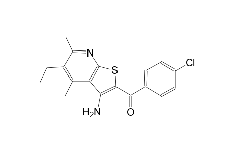 methanone, (3-amino-5-ethyl-4,6-dimethylthieno[2,3-b]pyridin-2-yl)(4-chlorophenyl)-