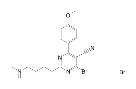 4-Bromo-2-[.omega.-(methylamino)butyl]-6-(4-methoxyphenyl)-5-pyrimidrinecarbonitrile
