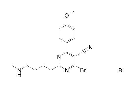 4-Bromo-2-[.omega.-(methylamino)butyl]-6-(4-methoxyphenyl)-5-pyrimidrinecarbonitrile