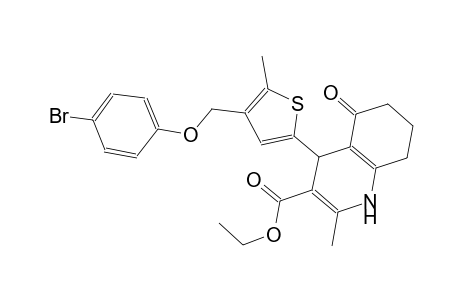 ethyl 4-{4-[(4-bromophenoxy)methyl]-5-methyl-2-thienyl}-2-methyl-5-oxo-1,4,5,6,7,8-hexahydro-3-quinolinecarboxylate