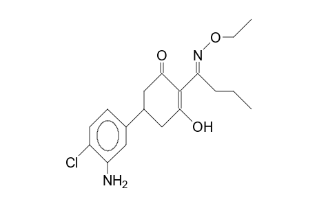 2-(1-Ethoximino-butyl)-3-hydroxy-5-(3-amino-4-chloro-phenyl)-2-cyclohexen-1-one