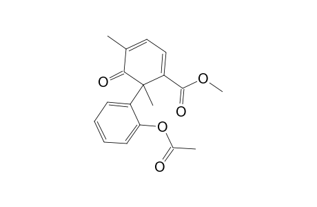 1,3-Cyclohexadiene-1-carboxylic acid, 6-[2-(acetyloxy)phenyl]-4,6-dimethyl-5-oxo-, methyl ester