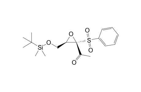 1-[(2S,3R)-2-(benzenesulfonyl)-3-[[tert-butyl(dimethyl)silyl]oxymethyl]-2-oxiranyl]ethanone