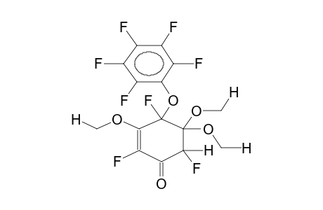 3,5,5-TRIMETHOXY-4-PENTAFLUOROPHENOXY-2,4,6-TRIFLUORO-2-CYCLOHEXEN-1-ONE