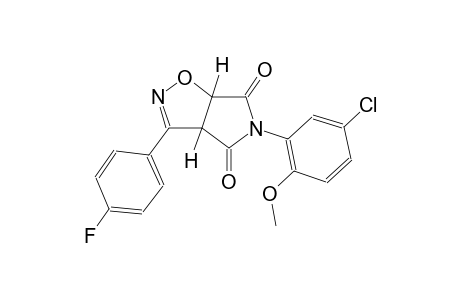 (3aR,6aS)-5-(5-chloro-2-methoxyphenyl)-3-(4-fluorophenyl)-3aH-pyrrolo[3,4-d]isoxazole-4,6(5H,6aH)-dione
