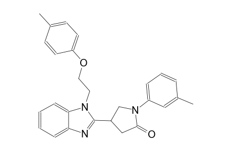 4-{1-[2-(4-methylphenoxy)ethyl]-1H-benzimidazol-2-yl}-1-(3-methylphenyl)-2-pyrrolidinone
