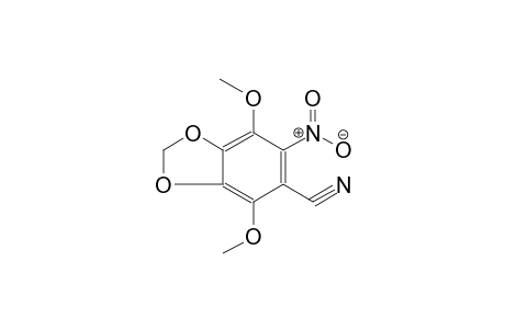 1,3-benzodioxole-5-carbonitrile, 4,7-dimethoxy-6-nitro-