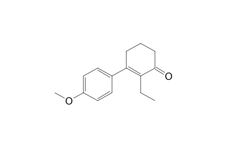 2-cyclohexen-1-one, 2-ethyl-3-(4-methoxyphenyl)-