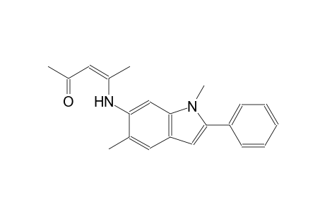 3-penten-2-one, 4-[(1,5-dimethyl-2-phenyl-1H-indol-6-yl)amino]-, (3Z)-