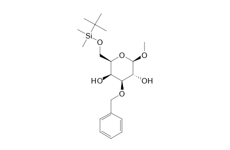 .beta.-D-Galactopyranoside, methyl 6-O-[(1,1-dimethylethyl)dimethylsilyl]-3-O-(phenylmethyl)-