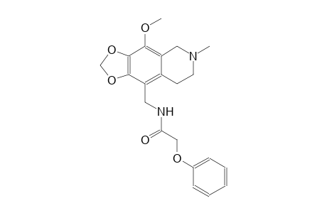 acetamide, 2-phenoxy-N-[(5,6,7,8-tetrahydro-4-methoxy-6-methyl[1,3]dioxolo[4,5-g]isoquinolin-9-yl)methyl]-