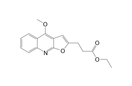 3-(4-Methoxy-2-furo[2,3-b]quinolinyl)propanoic acid ethyl ester