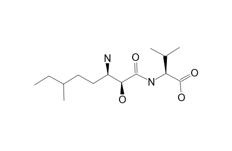 VALINOCTIN-B;N-(6-METHYL-3-AMINO-2-HYDROXYOCTANOYL)-VALINE