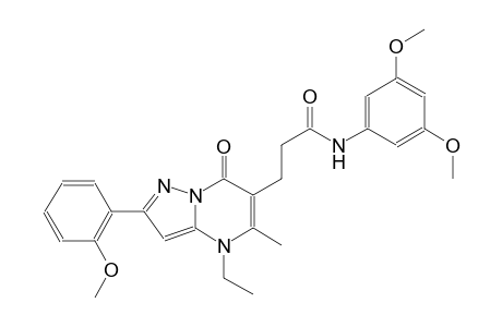 pyrazolo[1,5-a]pyrimidine-6-propanamide, N-(3,5-dimethoxyphenyl)-4-ethyl-4,7-dihydro-2-(2-methoxyphenyl)-5-methyl-7-oxo-
