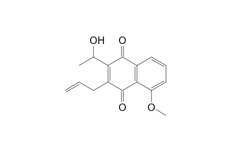2-(2-propenyl)-3-(1-hydroxy-ethyl)-8-methoxy-1,4-dioxo-naphthalene