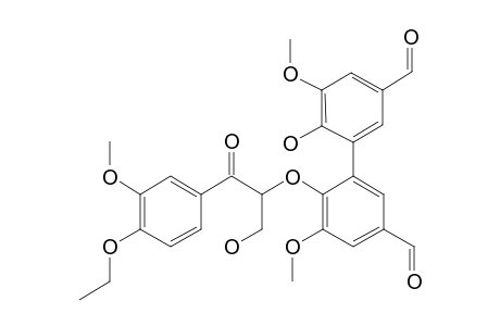 4'-O-[ALPHA-(3-METHOXY-4-ETHOXYPHENYL)-ALPHA-OXO-BETA-HYDROXYMETHYLETHYL]-DEHYDRO-DIVANILLIN