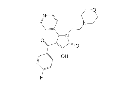 4-(4-fluorobenzoyl)-3-hydroxy-1-[2-(4-morpholinyl)ethyl]-5-(4-pyridinyl)-1,5-dihydro-2H-pyrrol-2-one
