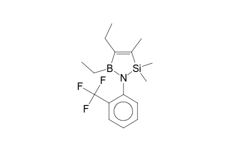 4,5-Diethyl-2,2,3-trimethyl-1-[2-(trifluoromethyl)phenyl]-2,5-dihydro-1H-1,2,5-azasilaborole