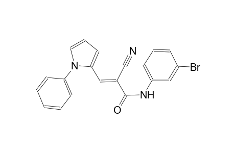 (2E)-N-(3-bromophenyl)-2-cyano-3-(1-phenyl-1H-pyrrol-2-yl)-2-propenamide