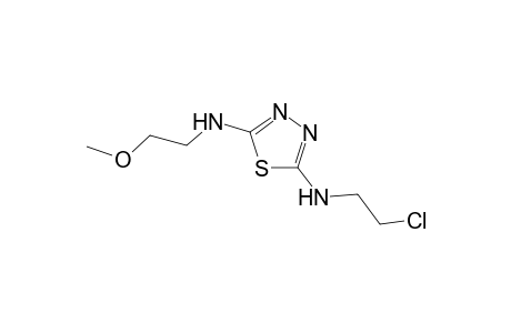 N2-(2-chloroethyl)-N5-(2-methoxyethyl)-1,3,4-thiadiazole-2,5-diamine