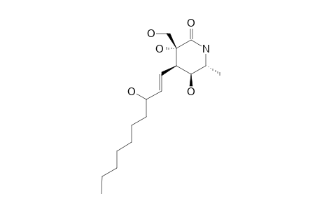 (3R,4R,5S,6R)-3,5-dihydroxy-4-[(E)-3-hydroxydec-1-enyl]-6-methyl-3-methylol-2-piperidone
