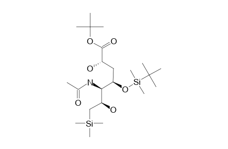 TERT.-BUTYL-5-ACETAMIDO-4-O-[(TERT.-BUTYL)-DIMETHYLSILYL]-3,5,7-TRIDEOXY-7-C-(TRIMETHYLSILYL)-D-IDO-HEPTONATE
