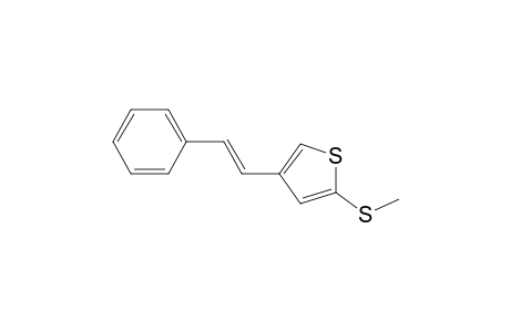 2-(methylthio)-4-[(E)-2-phenylethenyl]thiophene