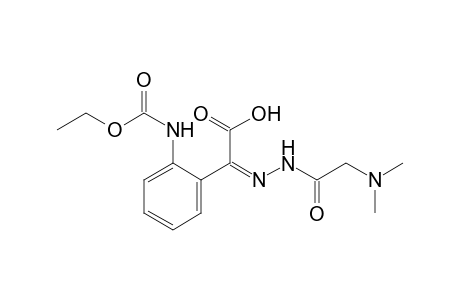 [o-(carboxyamino)phenyl]glyoxylic acid, p-ethyl ester, 2-[(N,N-dimethylglycyl)hydrazone]