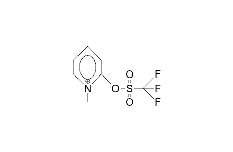 1-Methyl-pyridinium-2-yl trifluoromethanesulfonate cation