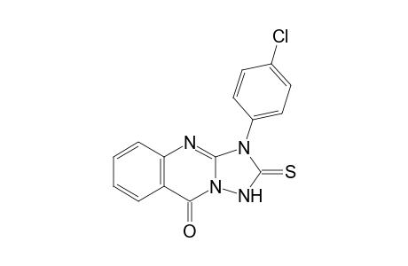3-(4-Chlorophenyl)-2-sulfanylidene-1H-[1,2,4]triazolo[5,1-b]quinazolin-9-one