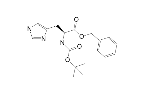 L-Histidine, N-[(1,1-dimethylethoxy)carbonyl]-1-(phenylmethyl)-