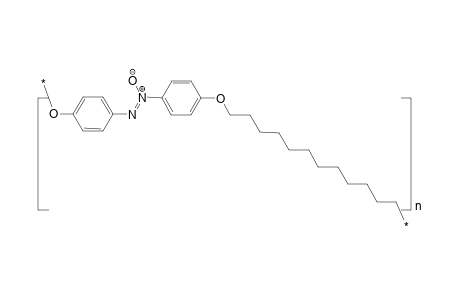 Polyether based on 4,4'-dihydroxyazoxybenzene and 1,12-dibromododecane