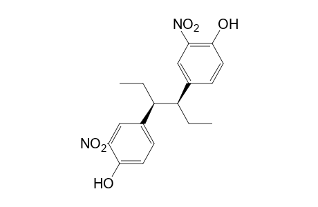 4,4'-((3S,4S)-Hexane-3,4-diyl)bis(2-nitrophenol)