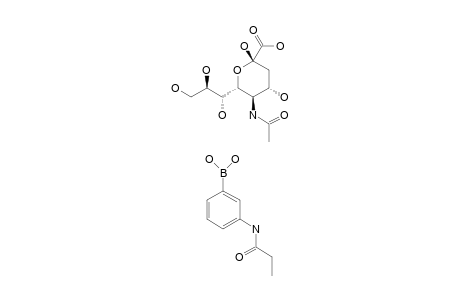 N-ACETYLNEURAMINIC-ACID*3-(PROPIONAMIDO)-PHENYLBORONIC-ACID;FREE