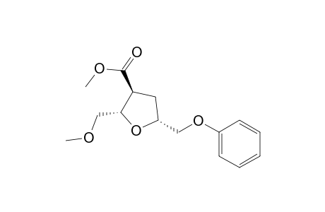 Methyl (S*,S*,R*)-2-(Methoxymethyl)-5-(phenoxymethyl)-2,3,4,5-tetrahydro-3-furancarboxylate