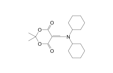 5-[(dicyclohexylamino)methylene]-2,2-dimethyl-1,3-dioxane-4,6-dione