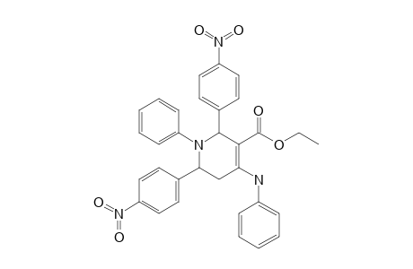 ETHYL-2,6-BIS-(4-NITROPHENYL)-1-PHENYL-4-(PHENYLAMINO)-1,2,5,6-TETRAHYDROPYRIDINE-3-CARBOXYLATE