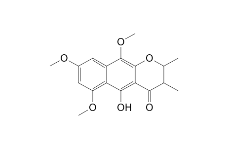 5-Hydroxy-6,8,10-trimethoxy-2,3-dimethyl-2,3-dihydrobenzo[g]chromen-4-one