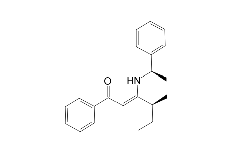 (4R)-1-Phenyl-2-(N-1'(R)-phenylethyl)amino-4-methylhex-2-en-1-one