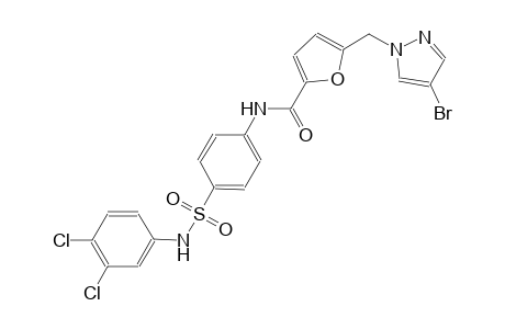 5-[(4-bromo-1H-pyrazol-1-yl)methyl]-N-{4-[(3,4-dichloroanilino)sulfonyl]phenyl}-2-furamide