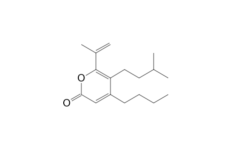 4-Butyl-5-(3-methylbutyl)-6-(1-methylethenyl)-2-pyranone