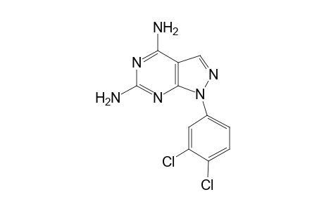 1-(3,4-Dichlorophenyl)-1H-pyrazolo[3,4-d]pyrimidine-4,6-diamine