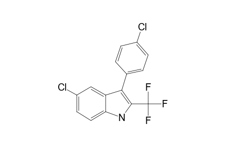 5-CHLORO-3-(4-CHLOROPHENYL)-2-(TRIFLUOROMETHYL)-INDOLE