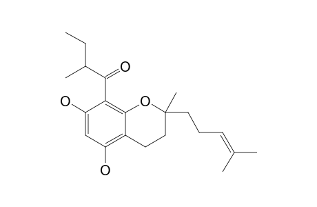 1-[5,7-dihydroxy-2-methyl-2-(4-methylpent-3-enyl)chroman-8-yl]-2-methylbutan-1-one