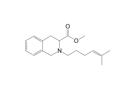 Methyl N-(5'-methyl-4'-hexenyl)-,2,3,4-tetrahydroisoquinoline-3-carboxylate
