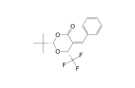 2S,6R-5-Benzylidene-2-(t-butyl)-6-(trifluoromethyl)-1,3-dioxan-4-one