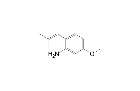 5-Methoxy-2-(2-methylprop-1-enyl)aniline