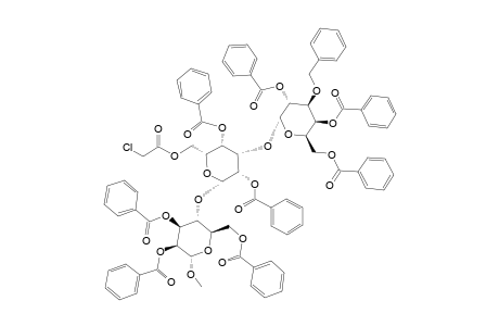 METHYL-2,4,6-TRI-O-BENZOYL-3-O-BENZYL-ALPHA-D-GALACTOPYRANOSYL-(1->3)-2,4-DI-O-BENZOYL-6-O-CHLOROACETYL-BETA-D-GALACTOPYRANOSYL-(1->4)